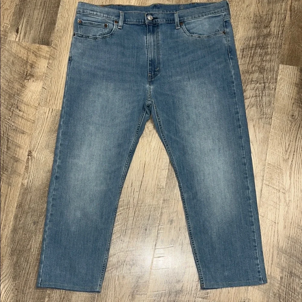 Levi Strauss Co 502 Regular Taper Jeans Mens W40 L30 Blue Water<Less Tech